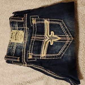 Rock Revival Blue Jeans